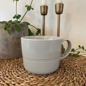 Crate & Barrel HUE Light Gray Mug by Aaron Probyn Grey Coffee Cup Indonesia